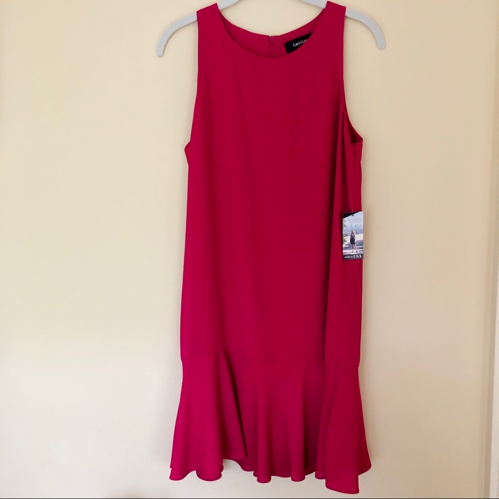 Karen Kane Spring in Bloom Ruffle Hem Dress